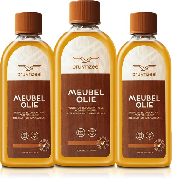 Meubelolie 3X Bruynzeel- voedt en beschermt alles soorten hout en meubels -  3x 200ml | bol.com