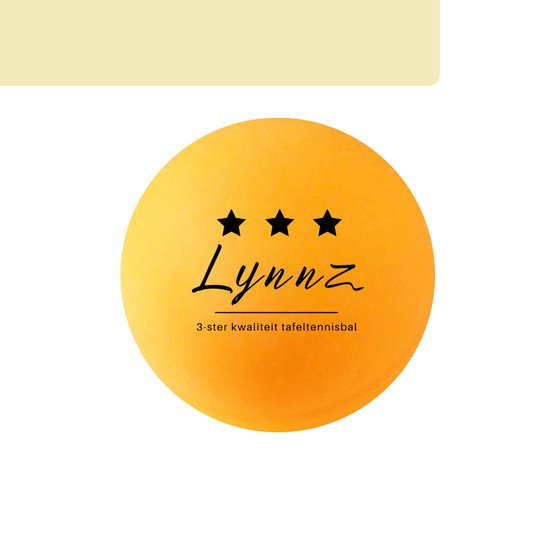 Lynnz® 10x balles de tennis de table qualité 3 étoiles orange | balles de ping pong - balles de tennis de table - balles - ping pong - bière pong