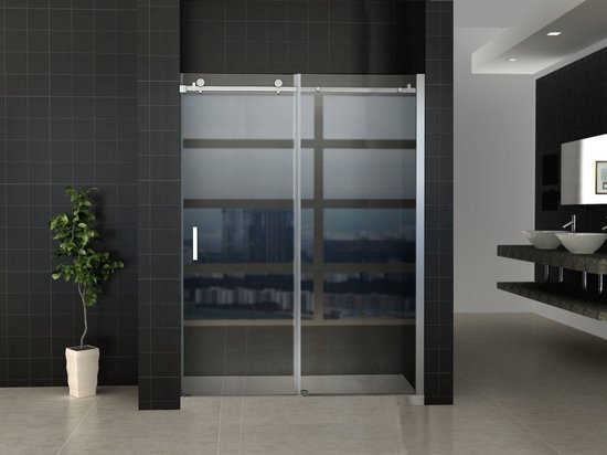 Foto: Woon discounter nl torno 70 x 200 6mm douchedeur nano coating easy clean douchewand 106070