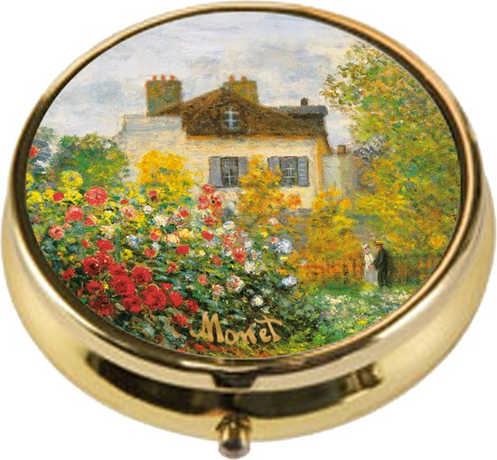Goebel® - Claude Monet | Pilulier "La Maison de l'Artiste" | Métal, 5cm, 3 compartiments