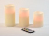 Kogler LED-Kaarsen met afstandbediening en kleur - Led theelichtjes -Led kaarsen met flikkerende vlam