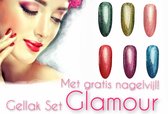 Braembles® -Gellak - Set - Glamour + -Nagelstickers- + -Nagelvijl- 6-delige - Gel Nagellak - Gellak Starterspakket - Pink Gellac - Gellac - Nagels - 8ML - UV-LEDlamp - Kerstcadeau