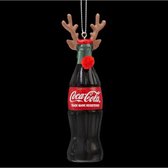 Kurt S Bouteille Adler Coca-Cola® avec décoration de Noël en bois de renne