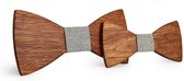 DWIH - houten Vlinderdas - Vlinderstrik van hout - Vader & Zoon - Smit