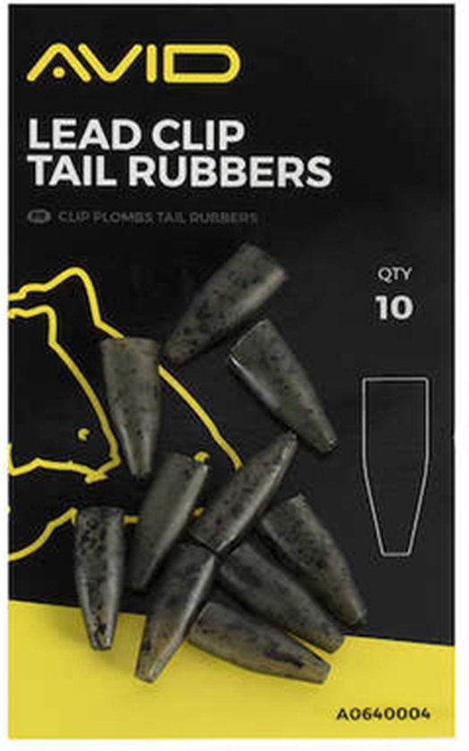 Avid Carp Terminal Tackle Lead Clip Tail Rubber (10 pcs) van AVID — afbeelding 2