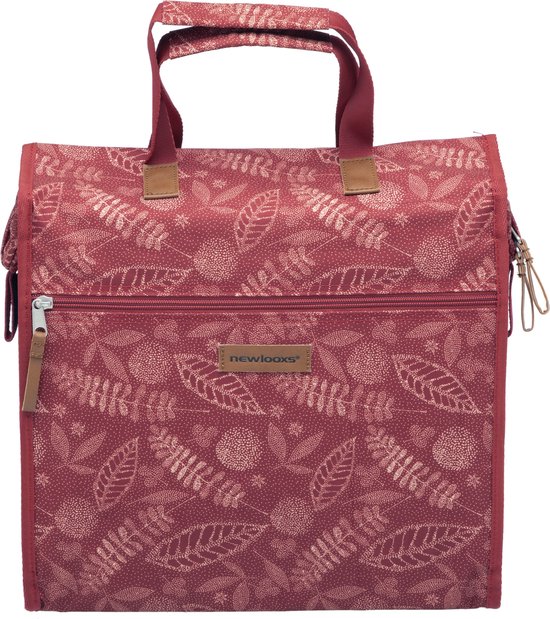 New Looxs Forest Lilly Enkele Fietstas Shopper - 18 liter - Rood van New Looxs — afbeelding 2