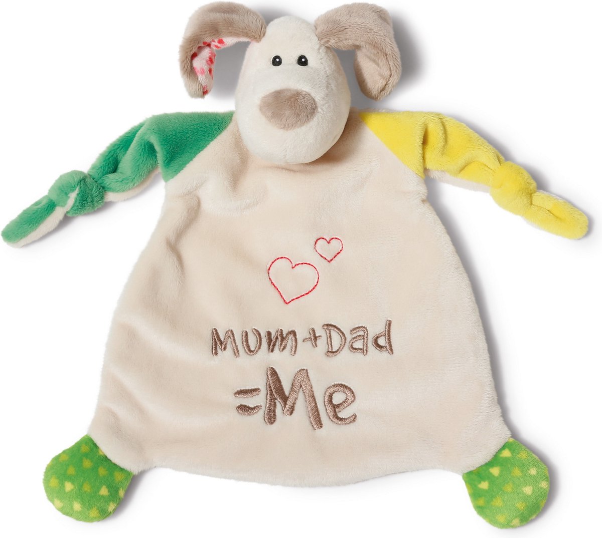 Goedkoopste Nici Knuffeldoekje Dog 25 X 24 X 8 Cm Pluche Bruin/groen