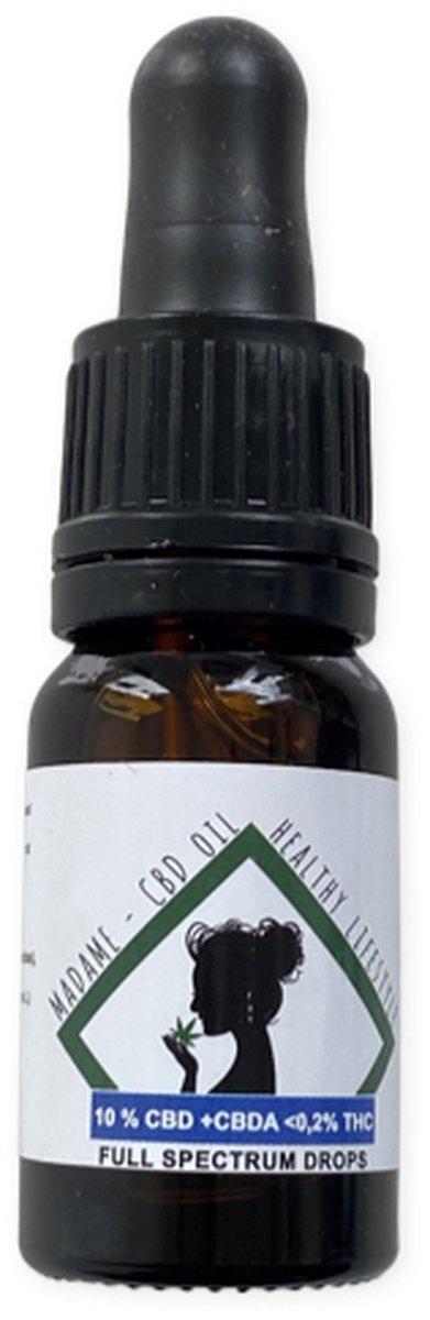 Goedkoopste Madame CBD oil - cbd olie - 10 - full spectrum - cbd cbda - cbd olie 10 ml - 100 natuurlijk - zeer betrouwbaar - hoog kwaliteit