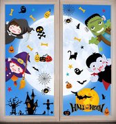 Halloween venster stickers vleermuizen spin stickers klampt zich vast spin herbruikbare stickers Halloween vinyl stickers venster stickers voor Halloween decoratie Muursticker