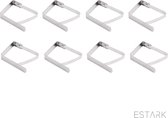 Set Pinces de Pince-nappes Lot de 8 PCS - Pinces à Pince-nappes - Pince à nappe - Pinces à table - Poids de nappe en acier inoxydable