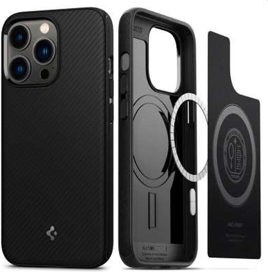 Spigen Apple iPhone 13 Pro Mag Armor Case Mag Zwart
