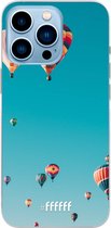 6F hoesje - geschikt voor iPhone 13 Pro Max - Transparant TPU Case - Air Balloons #ffffff