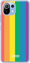 6F hoesje - geschikt voor Xiaomi Mi 11 Lite -  Transparant TPU Case - #LGBT #ffffff