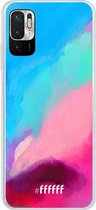 6F hoesje - geschikt voor Xiaomi Redmi Note 10 5G -  Transparant TPU Case - Abstract Hues #ffffff