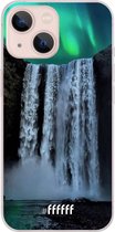 6F hoesje - geschikt voor iPhone 13 Mini -  Transparant TPU Case - Waterfall Polar Lights #ffffff