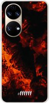 6F hoesje - geschikt voor Huawei P50 -  Transparant TPU Case - Hot Hot Hot #ffffff