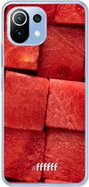 6F hoesje - geschikt voor Xiaomi Mi 11 Lite -  Transparant TPU Case - Sweet Melon #ffffff