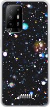 6F hoesje - geschikt voor OPPO A94 5G -  Transparant TPU Case - Galactic Bokeh #ffffff