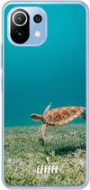 6F hoesje - geschikt voor Xiaomi Mi 11 Lite -  Transparant TPU Case - Turtle #ffffff