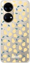 6F hoesje - geschikt voor Huawei P50 -  Transparant TPU Case - Pears #ffffff