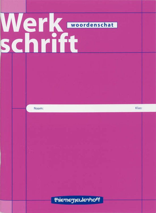 Werkschrift Woordenschat - cover