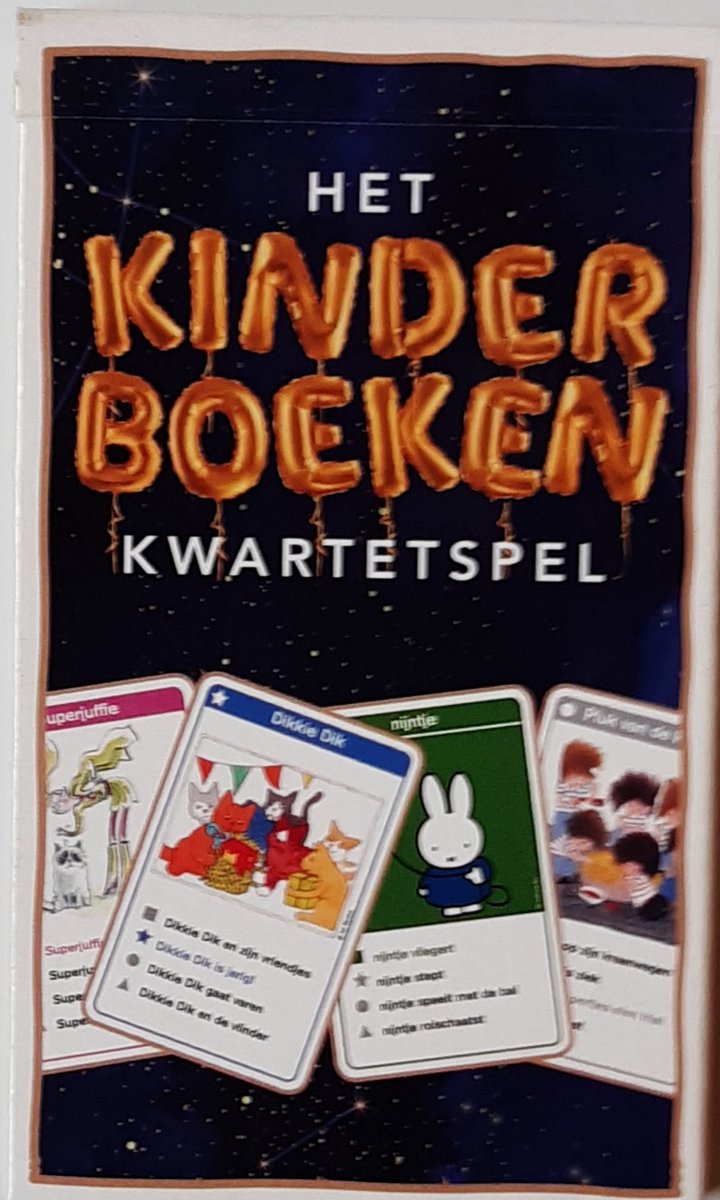 Het kinderboeken kwartetspel
