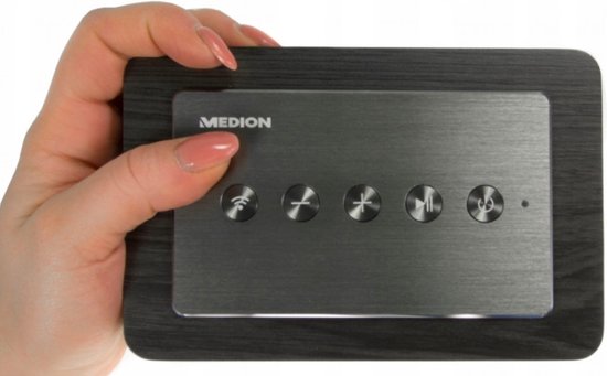 Medion X61005 Multiroom Wi-Fi luidspreker 15 Watt, met Bluetooth, en streaming voor internetradio & Spotify van MEDION — afbeelding 2