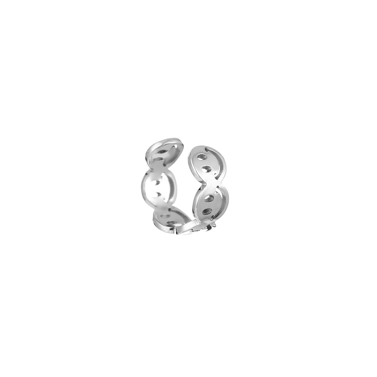 Ear cuff Smilies - Michelle Bijoux - Ear cuff - One size - Zilver