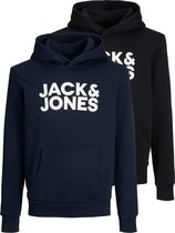 Jack & Jones Trui - Jongens - donker blauw - zwart - wit