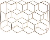 Wijnrek 44.5 x 29.5 cm Goud Metaal