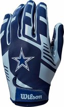 Wilson - NFL - American Football - Jeugd - Receiver Gloves - Stretch Fit - Team Dallas Cowboys - Jeugd Maat - One Size