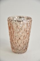 Oneiro's Luxe Waxinelichthouder  CUP Copper Shine - ø D7.5H11cm - kaarsenhouders - kaarsenhouder - waxinehouder - decoratie – woonaccessoires – theelichthouder – zwart – goud – zilver