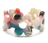 Ring Bloem - Acryl - One Size - Multicolor