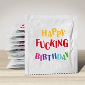 Condoom - Happy fucking birthday - 2 stuks - per stuk verpakt