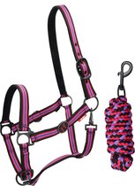 Red Horse Halsterset  Magical Horses - Black-pink - cob