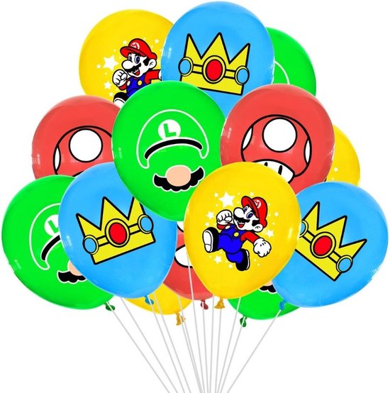 Super Mario Ballonnen - Set van 6