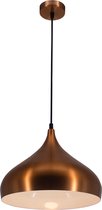 Hanglamp druppelvorm koper, zwart of bruin 42 cm breed
