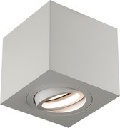 Plafondlamp wit, grijs of zwart vierkant spot GU10 90mm