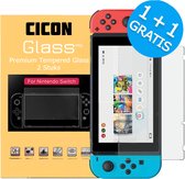 Cicon Screenprotector Geschikt Voor Nintendo Switch - Tempered glass - Set Van 2
