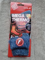 5 Paar Mega Thermo Sokken - 35-38 -  Naadloos - Warme Voetensokken - Werksokken - Huissokken - Unisex -