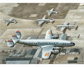 Thijs Postma - TP Aviation Art - Poster - Lockheed L-049 Constellation Schiphol - 40x50cm