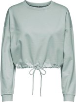 Only Trui Onldreamer Life Unb Ls Oneck String 15255289 Harbor Gra Dames Maat - XL