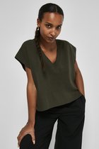 Noisy may T-shirt Nmines Semi Crop V-neck Knit Vest B 27017914 Rosin Dames Maat - M