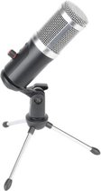 Aygo® Microfoon met Standaard - Geschikt voor PC/Computer & Laptop - USB - Voor Gaming & Streaming - Studiokwaliteit - Zilver