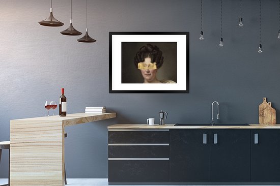 Cadre photo avec affiche - Johanna Henriëtte Engelen - Dubois Drahonet - Or - 80x60 cm - Cadre pour affiche
