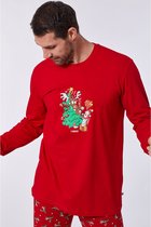 Woody pyjama jongens - rood - 212-1- CPA-Z/407 - maat 104