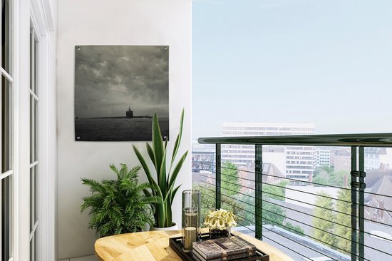 Posters de jardin Un sous-marin fait surface dans l'océan Pacifique - 50x50 cm - Toile jardin - Poster extérieur