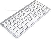 ErgoSupply Compact - Ergonomisch Toetsenbord - Bedraad - Computer Keyboard - QWERTY - Zilver