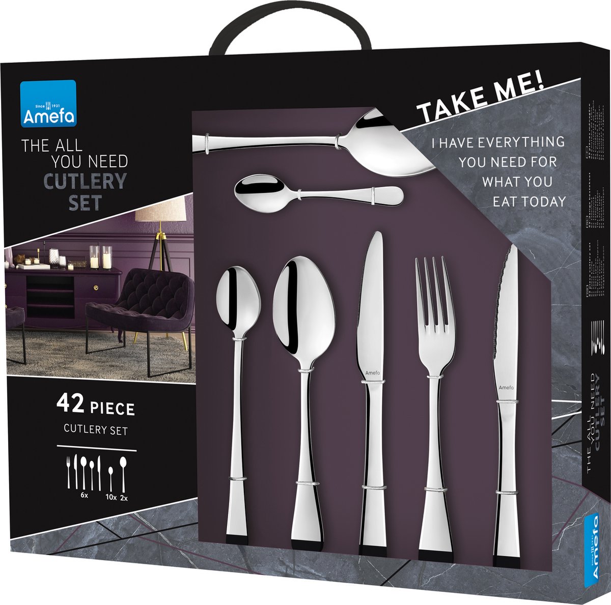 Amefa Rome All You Need Bestekset 42-delig