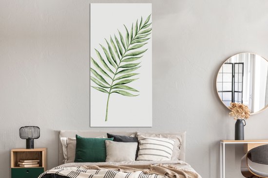 Toile Peinture Plante - Aquarelle - Aquarelle - 80x160 cm - Décoration murale